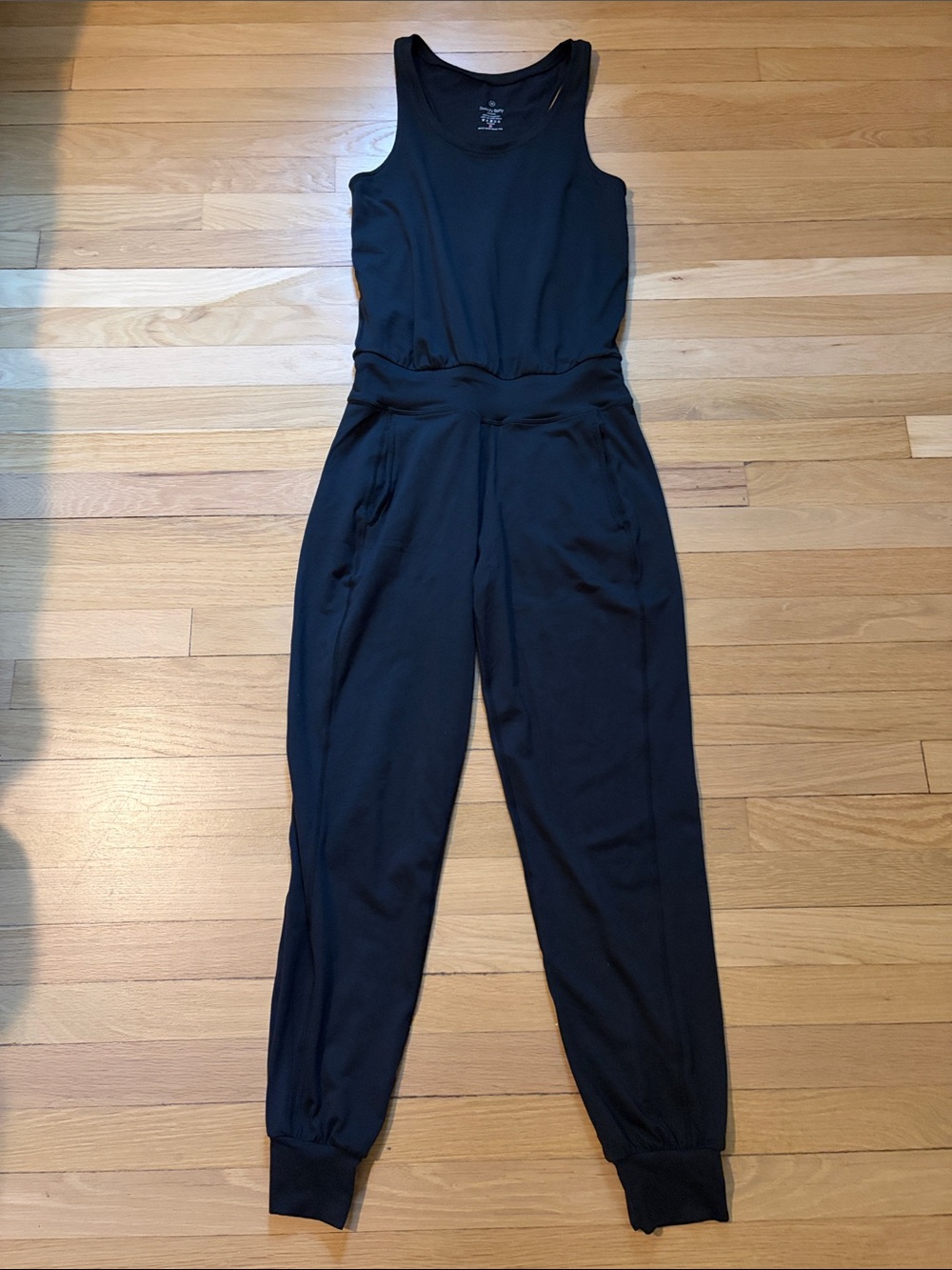 Women's Sweaty Betty Black Sleeveless Jumpsuit
